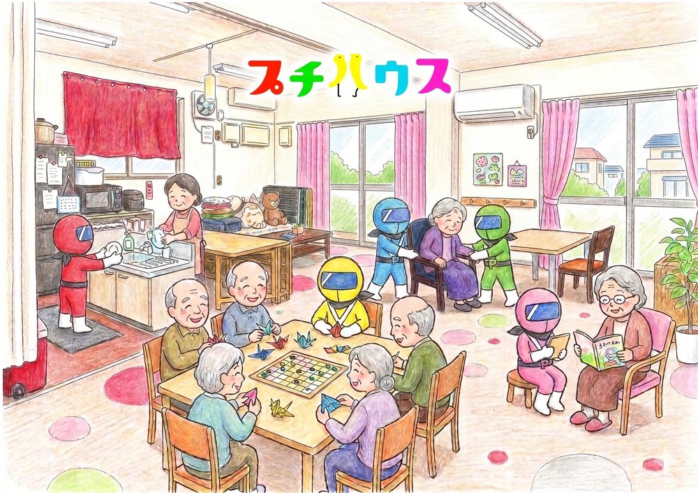 デイサービス プチハウスのイラスト